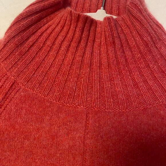 White + Warren Cashmere mockneck Sweater I Heathered Raspberry Pink Size S - Picture 5 of 14